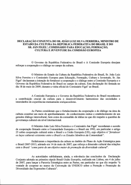 DECLARA&Ccedil;&Atilde;O CONJUNTA DO sR. JO&Atilde;O LUIZ SILVA FERREIRA