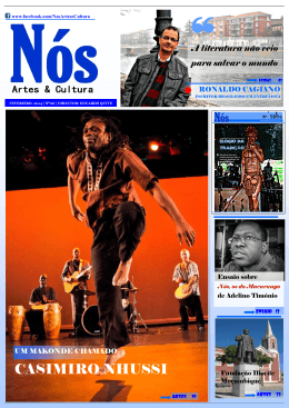 6&ordf; edi&ccedil;&atilde;o da Revista N&oacute;s Artes e Cultura. - Pedro Afo