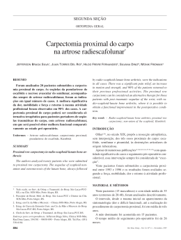 Carpectomia proximal do carpo na artrose radiescafolunar*