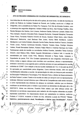 Ata da reunião realizada em 30/06/2015