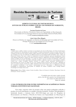 estudo de p&uacute;blico sobre o museu do homem do nordeste, brasil 1