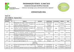 Apresenta&ccedil;&atilde;o Oral - IF Sert&atilde;o-PE