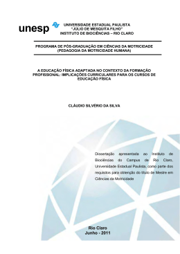 A educa&ccedil;&atilde;o f&iacute;sica adaptada no contexto da forma&ccedil;&atilde;o profissional