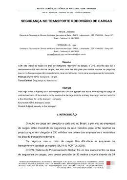 seguran&ccedil;a no transporte rodovi&aacute;rio de cargas