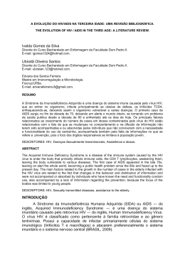 A evolu&ccedil;&atilde;o do HIV/AIDS na Terceira Idade: uma revis&atilde;o bibliogr&aacute;fica