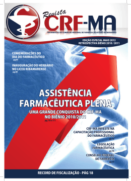 JORNAL CRF-MA.indd - Conselho Regional de Farm&aacute;cia do
