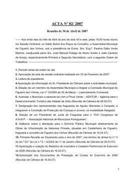 ACTA N&ordm; 02/ 2007 - C&acirc;mara Municipal de Figueir&oacute; dos Vinhos