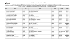 homologa&ccedil;&atilde;o dos pedidos de inscri&ccedil;&atilde;o para o