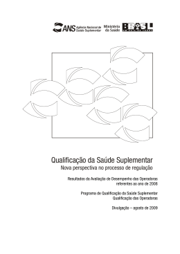 Qualifica&ccedil;&atilde;o da Sa&uacute;de Suplementar