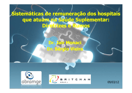 Diretrizes e Rumos Sistemáticas de remuneração
