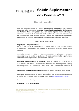 Sa&uacute;de Suplementar em Exame n&ordm; 2