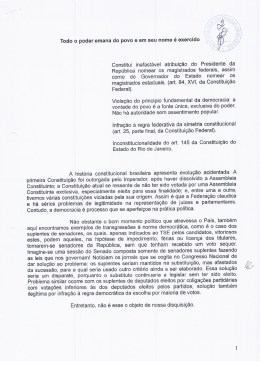 Todo o poder emana do povo e em seu nome é exercido Constitui