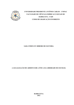 sara sthefany ribeiro de oliveira a legaliza&ccedil;&atilde;o do aborto