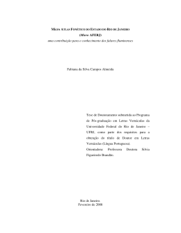 Micro AFERJ - Faculdade de Letras