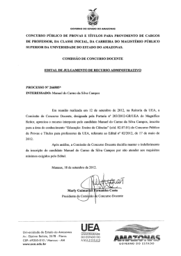 Edital Julgamento do Recurso Administrativo