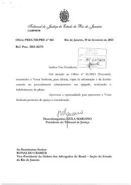 Ofício do TJ