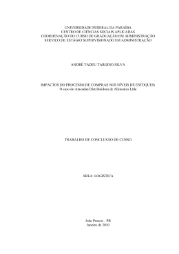 (SILVA, 2010) IMPACTOS DO PROCESSO DE COMPRAS