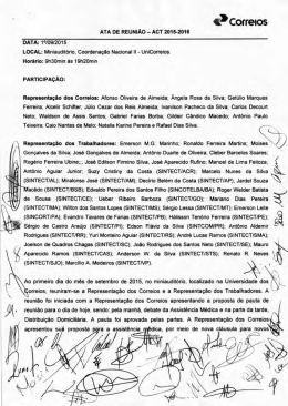 ata de reunião