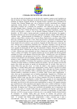 Ata de Reunião Ordinária – 08 de Dezembro de 2014