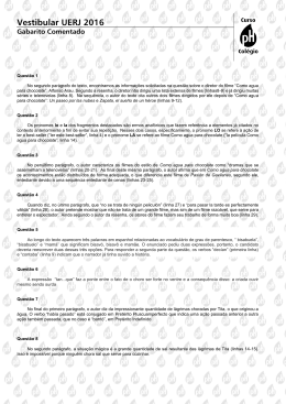 Vestibular UERJ 2016