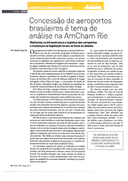 Semin&aacute;rio: Infraestrutura Log&iacute;stica dos Aeroportos