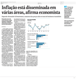 Inﬂação está disseminada em