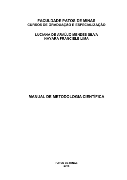 manual para elaboração de trabalho acadêmico