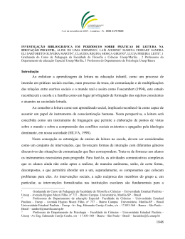 1848 Introdu&ccedil;&atilde;o Ao enfatizar a aprendizagem da leitura na