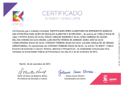 identificando erros alimentares em dependentes qu&iacute;micos