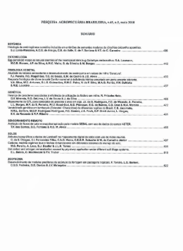 Pesquisa Agropecu&aacute;ria Brasileira, v. 45, n. 5, maio, 2010.
