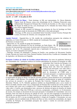Informativo dia - Diocese de Erexim