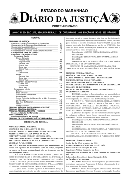 diário da justiça - Portal do Poder Judiciário do Estado do Maranhão