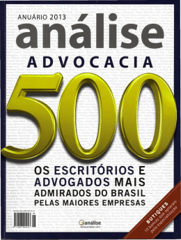 Baraldi e M&eacute;lega Advogados - An&aacute;lise 500