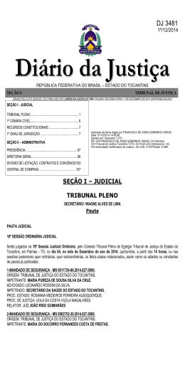 DJ 3481 - Tribunal de Justiça do Estado do Tocantins