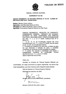 PUBLICADO EM sEss&Atilde;o - Tribunal Regional Eleitoral de Santa