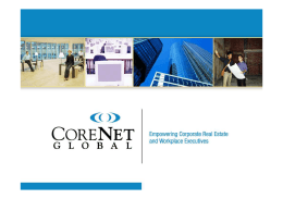 Apresentac&atilde;o CoreNet Global Brasil