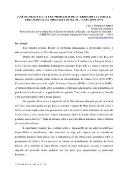 jos de melo e silva e os problemas de diversidade cultural