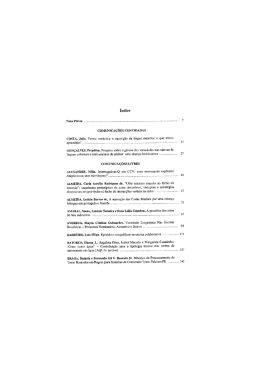 Índice - Associação Portuguesa de Linguística