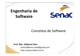 Conceitos de Software - Prof. Edilberto Silva