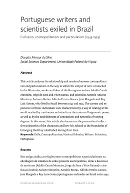 Portuguese writers and scientists exiled in Brazil