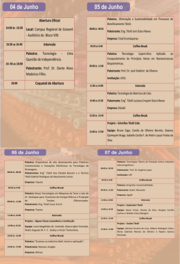 programa&ccedil;&atilde;o - UEM