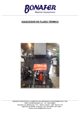 AQUECEDOR DE FLUIDO T&Eacute;RMICO