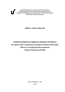 3. o trabalho docente no proeja