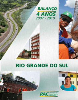 Rio Grande do Sul - Programa de Aceleração do Crescimento
