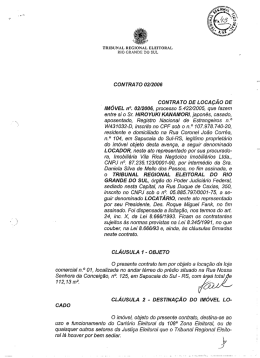 CONTRA T0 02/2006 - Tribunal Regional Eleitoral do Rio Grande