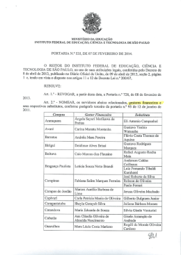 Portaria n&ordm; 535, de 07 de fevereiro de 2014