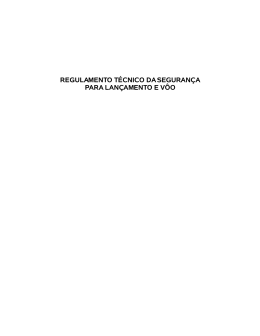Fa&ccedil;a o do documento - Ag&ecirc;ncia Espacial Brasileira