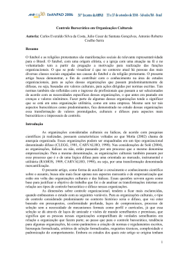 1 Controle Burocr&aacute;tico em Organiza&ccedil;&otilde;es Culturais Autoria