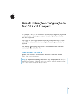 Guia de instalação e configuração do Mac OS X v10.5