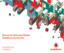 Manual de Utilização Rápida Vodafone Connect Pen